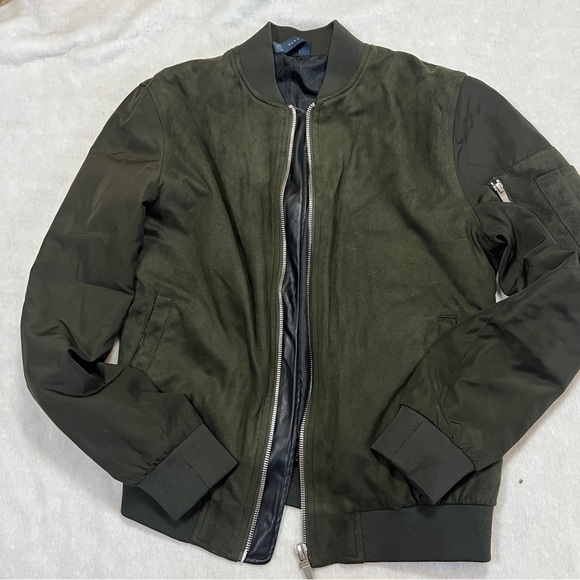 Zara Man Bomber Jacket size M color charcoal black - Picture 12 of 12